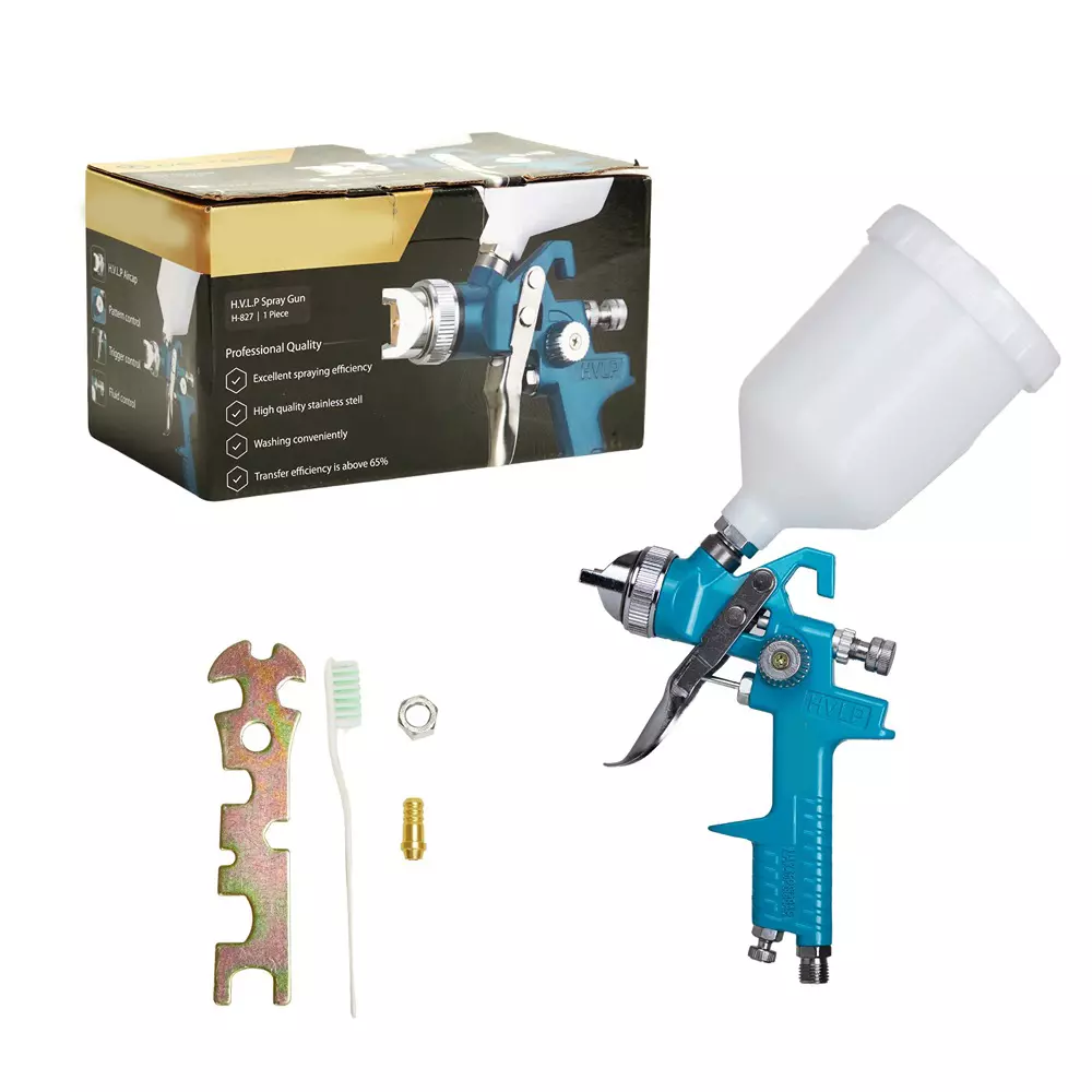 pilot-600-cc-hpvl-spray-gun-with-6-11-cfm-air-consumption-and-3-4-bar-working-pressure-dg-h827