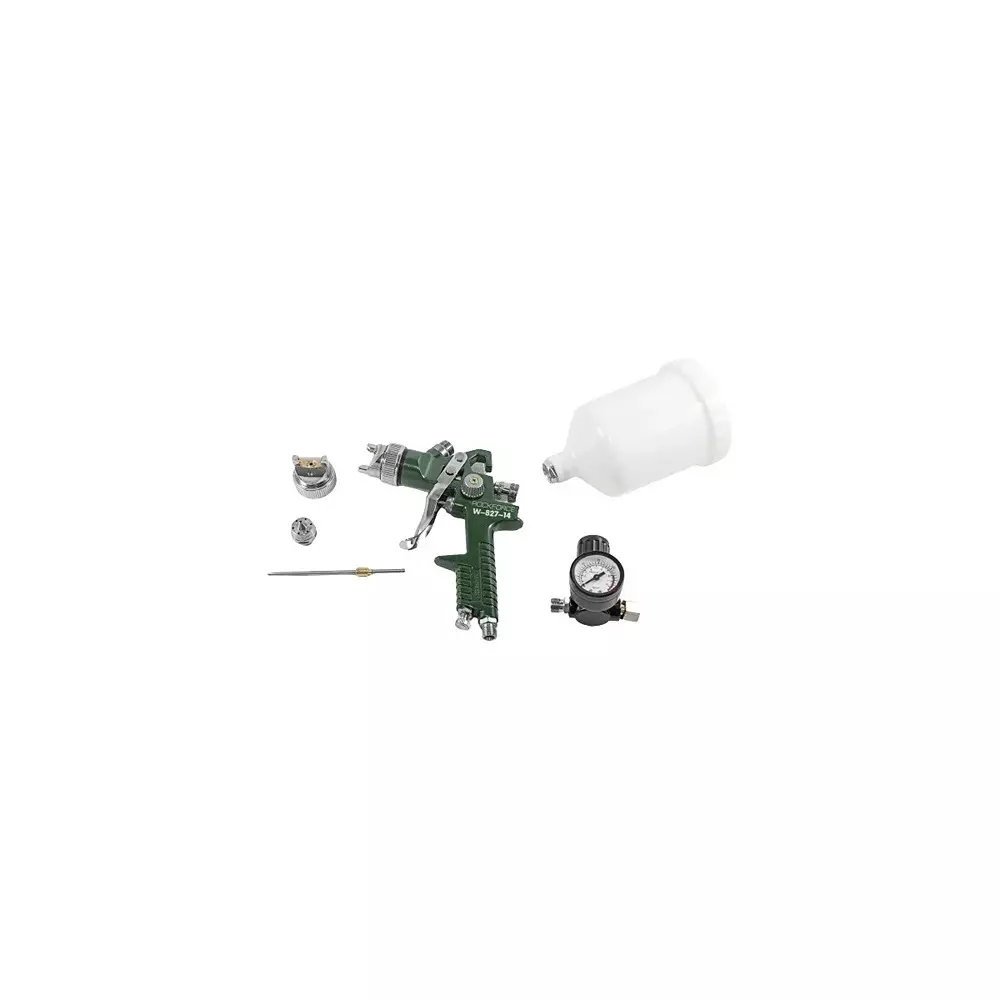 Rock Force HVLP Pneumatic Spray Gun 600 ml Capacity 1.7 mm Nozzle Dia. 3.5 Bar Pressure, RF-W-827-14