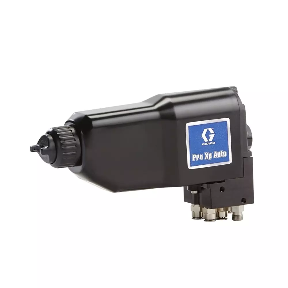 GRACO Pro Xp Auto Air Spray Electrostatic Spray Gun with 85 kV Output Voltage, Bottom Manifold and 1.5 mm Nozzle Size, LA2M10