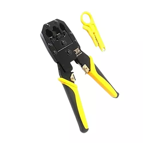 PremiumAV 3-in-1 Crimping Tool for RJ45, RJ11, and RJ12 Connectors, MST-3179