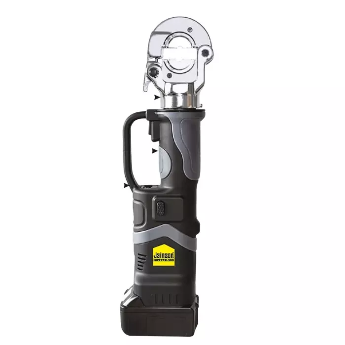 Jainson Battery Powered Crimping Tool 17 mm Stroke 10-300 mm² Crimping Range 4.0 Ah Battery Capacity for Industrial Use, JUPITER-300