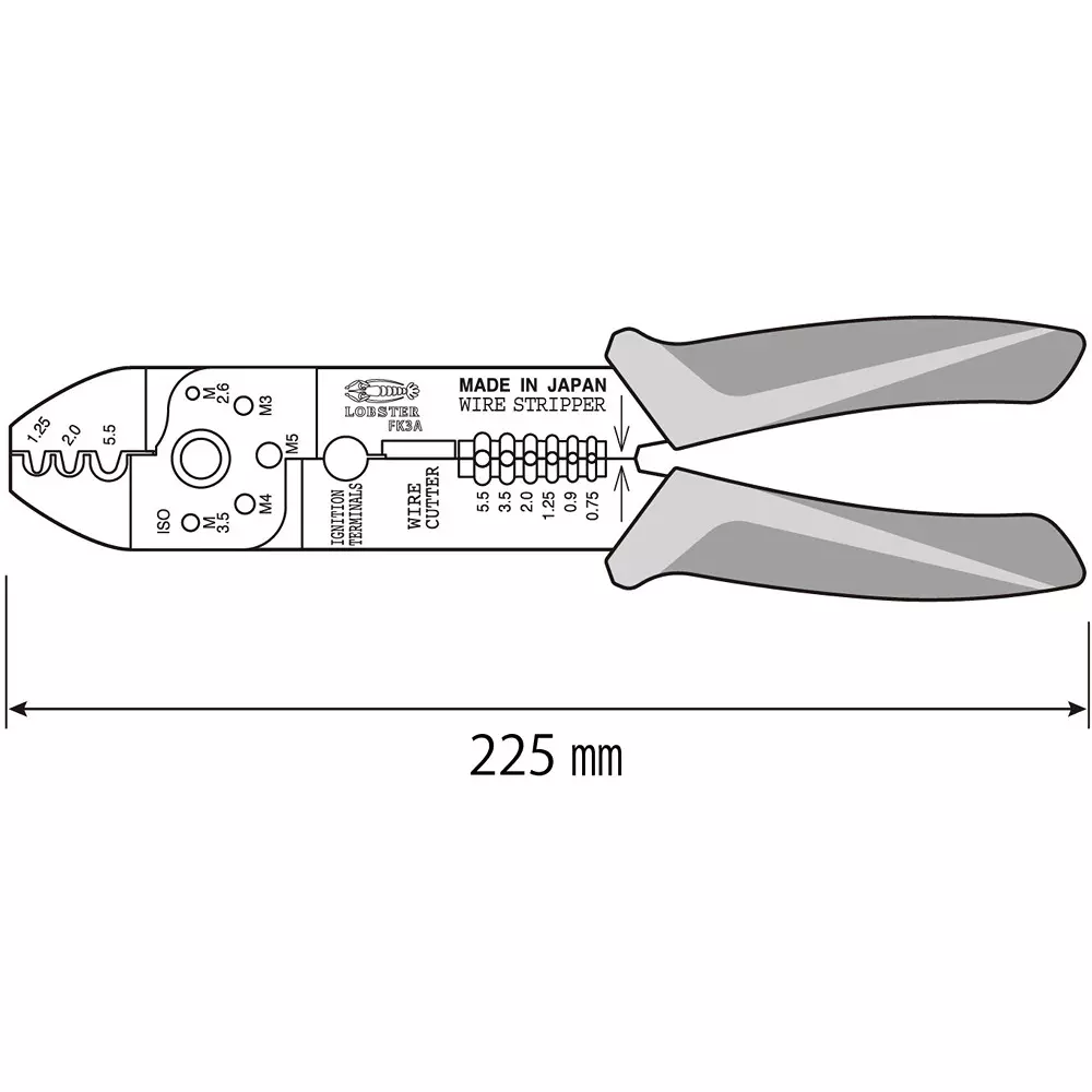 lobster-lobtex-electrical-terminal-crimping-tool-225-mm-overall-length-fk3a