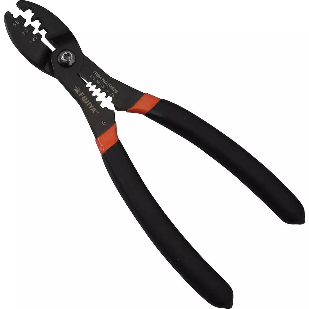 FUJIYA Crimping Plier 180 mm Overall Length, FA203