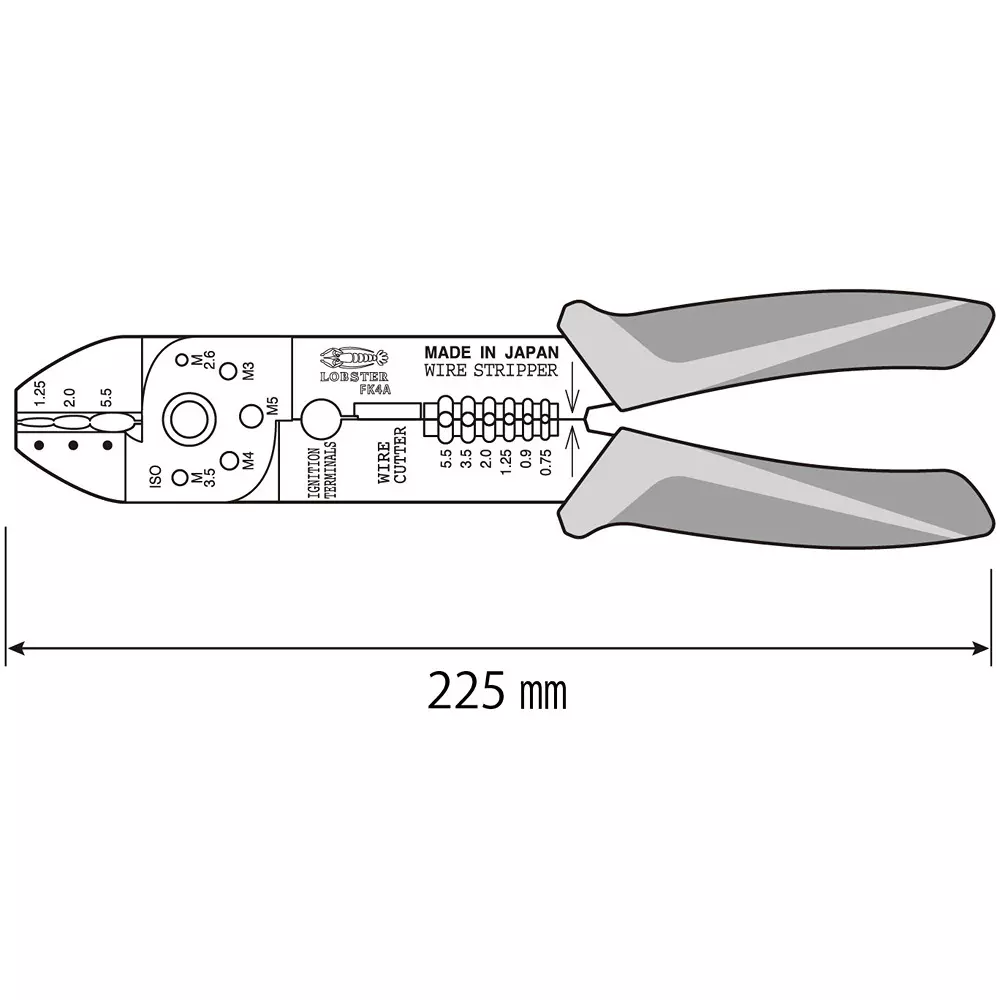 lobster-lobtex-electrical-terminal-crimping-tool-225-mm-overall-length-fk4a