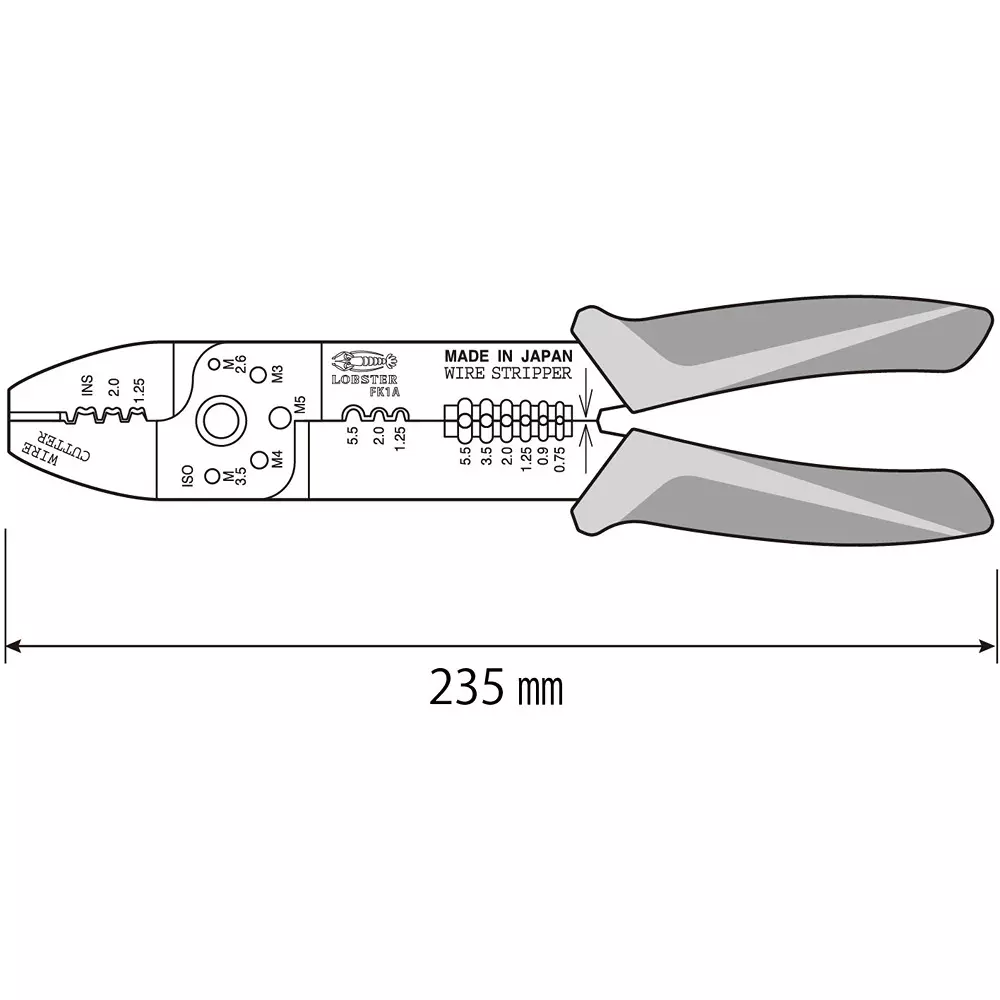 lobster-lobtex-electrical-terminal-crimping-tool-235-mm-overall-length-fk1a