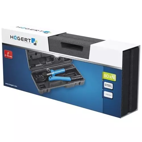 Hogert Technik Hydraulic Cutter 4-16 mm Cutting Diameter and 80 kN / 8 Tons Pressing Force, HT3B548