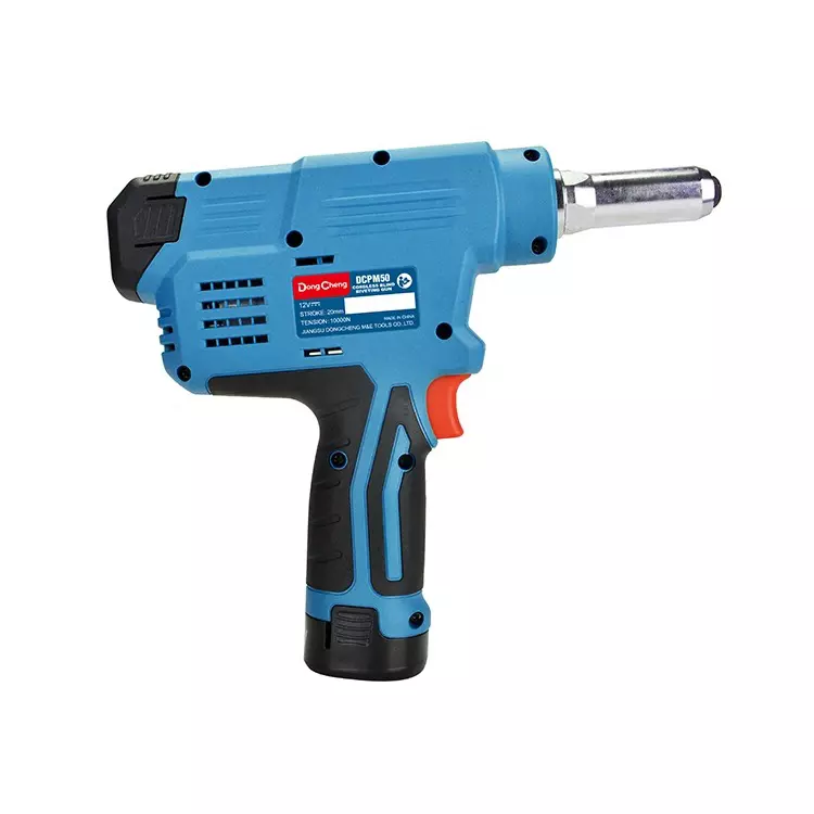 dongcheng-12-v-cordless-blind-riveting-gun-20-mm-stroke-and-10000-n-maximum-tension-dcpm50-type-ek-with-2-battery-1-charger