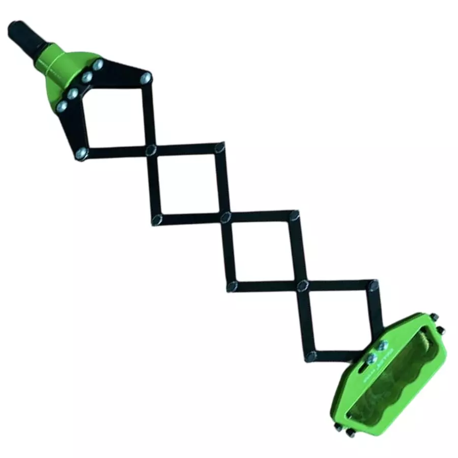 Darit Smash Professional Folding Pop Rivet Gun Manual Carbon Steel 800 mm Green & Black for Industrial Use, AM 210