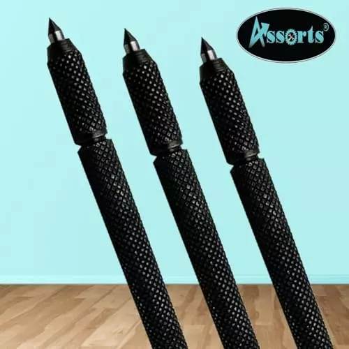 Assorts Scriber Machinist's Engraving Pen Carbide Alloy Steel 150 mm Length (Pack of 3)