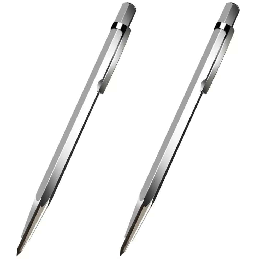 Assorts Scriber Machinist's Engraving Pen Carbide Alloy Steel 150 mm Length (Pack of 2)