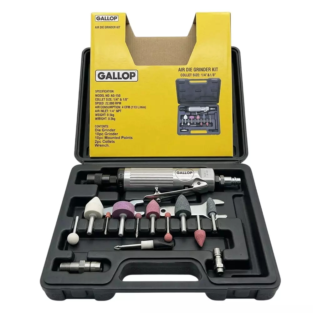 Gallop Air Die Grinder 4 cfm Average Air Consumption and 6.3 Kg/sq cm Air Pressure, G-ADG-01 (With Grinding Stones)