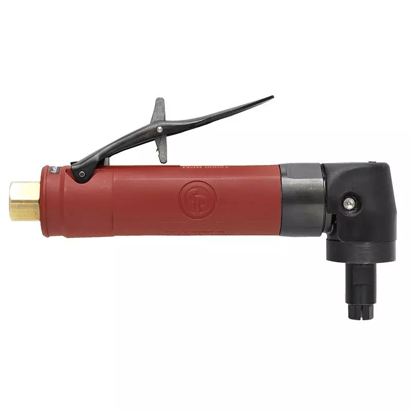 Chicago Pneumatic Air Angle Die Grinder 375 W, 12000 RPM and 3.2 to 8 LPS Air Consumption, CP3019-12AC CNOMO (Without Wheel)