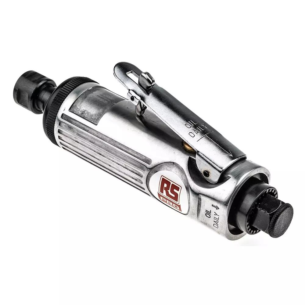 RS PRO Air Grinder 85 L/min Air Die Grinder 6.35 mm 6.2 bar Max Pressure 10 mm 175 mm, 7398398