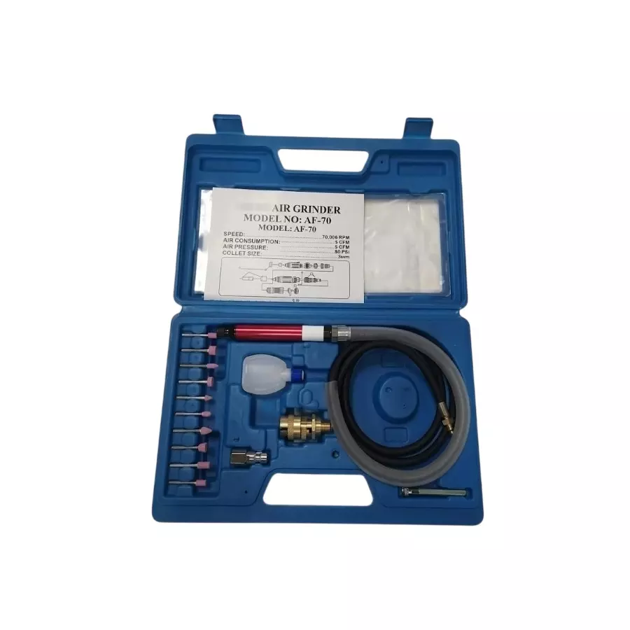 Gallop Micro Die Grinder 4.33 inch (110 mm) Air Hose and 6.3 Kg/sq cm Air Pressure, G-MDG-01 (With Grinding Stones)