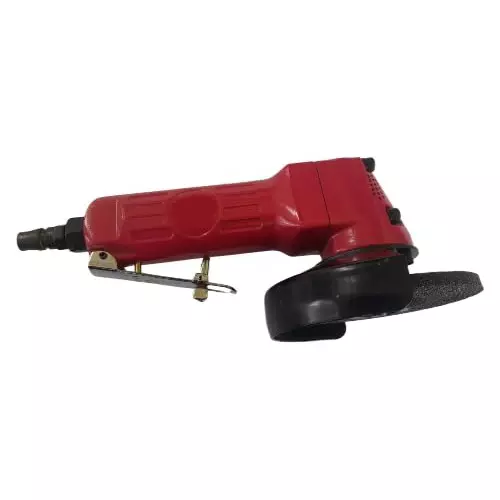 INTECO Air Angle Grinder 1/4 inch (6.35 mm) Air Inlet and 11000 RPM Free Speed, AT 282SG (With Cutting Disc)