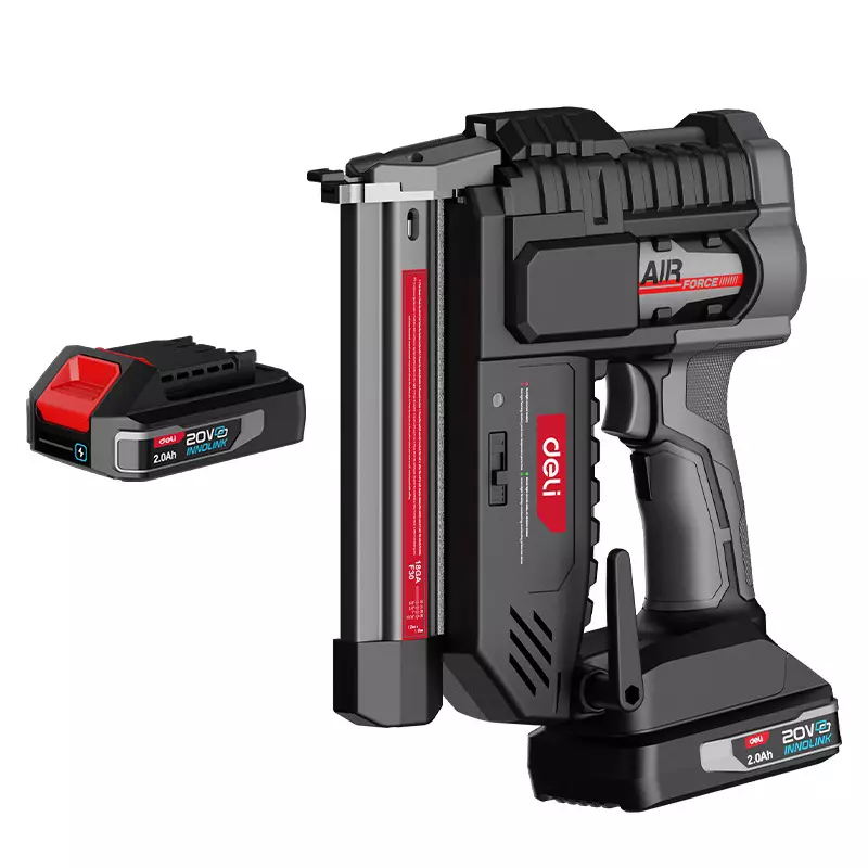 DELI 20 V Cordless Brad Nailer 80 Pcs Per Minute Drive Rate and F30 Nail Type, DE750 (With Battery & Charger)