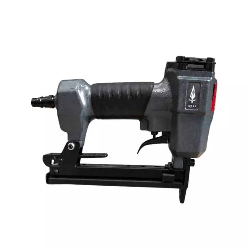 Spear Air Stapler and Nailer Machine 100 Staples / Nails Magazine Capacity 60 - 100 PSI Operating Pressure 1/4 Inch (6.35 mm) NPT Air Inlet (Without Magazine)