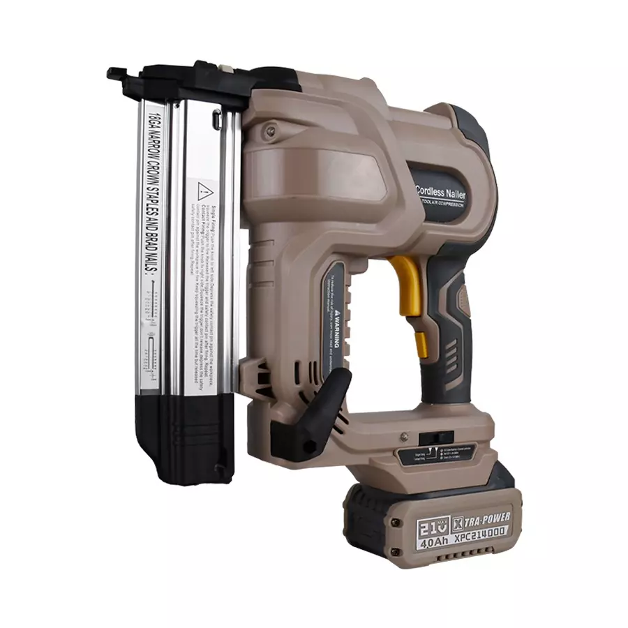 Xtra Power Cordless Nailer 100 Nail Magazine Capacity With 21 V 4000 mAH/Li-ion Battery & Charger, XPC-NL-01