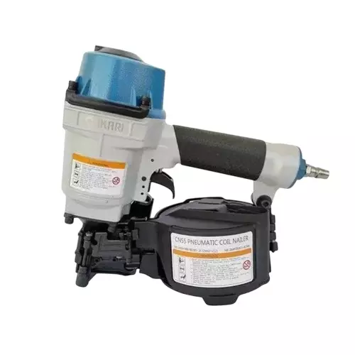 AKARI Pneumatic Coil Nailer Die Cast Aluminium Alloy Body Easy Length Adjust Design and Upto 70 mm Nail Length, AK-CN-70B (Without Nails)