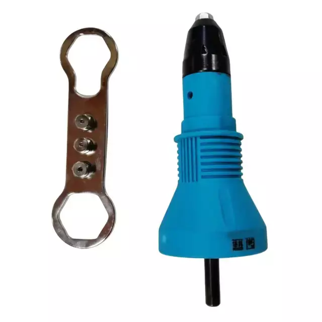 XLNT 170 mm Pop Rivet Blue & Silver Color for Drill Attachment, LIAN 170 mm