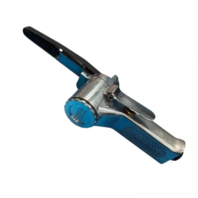 INTECO Air Powered Belt Sander 6 cfm Average Air Consumption and 10x330 mm Belt Size, AT 480SG (With Sanding Belt)