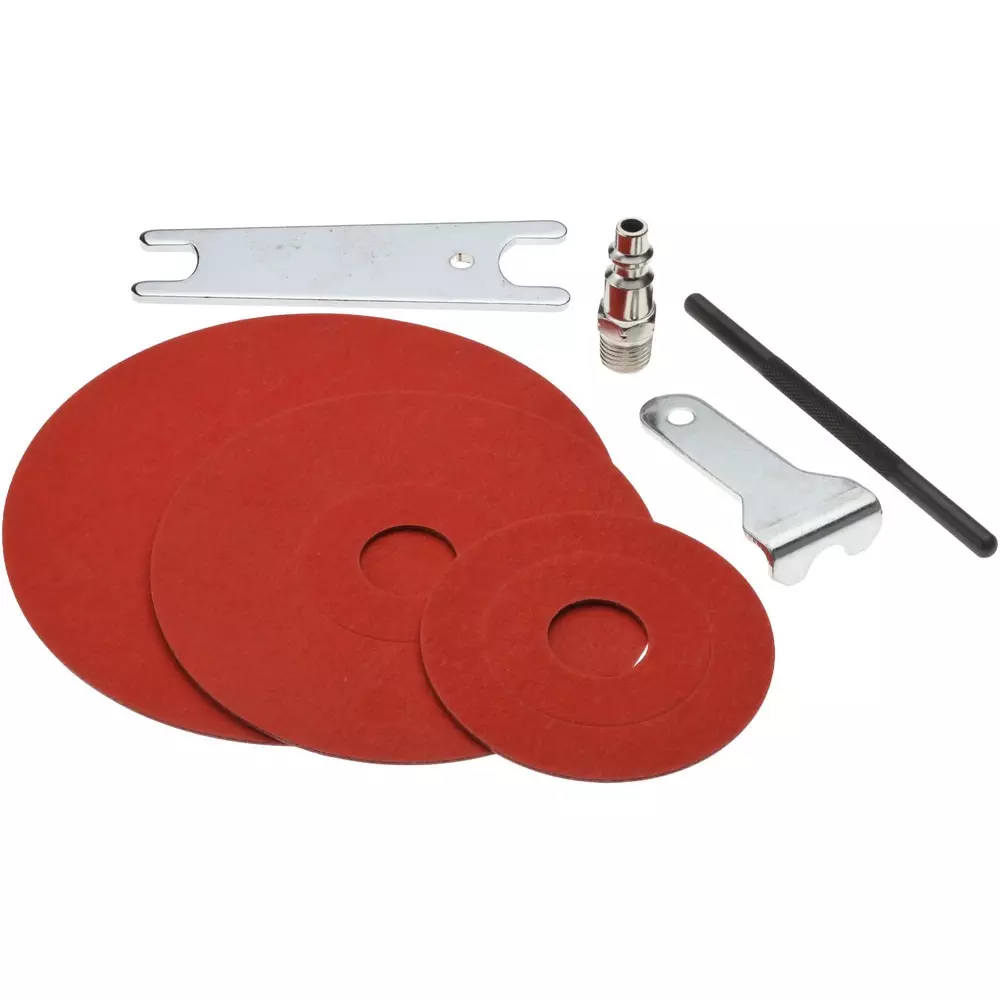 INTECO Air Orbital Sander 11000 RPM Free Speed and 125 mm Pad Size, AT 180SG (With Sanding Discs)