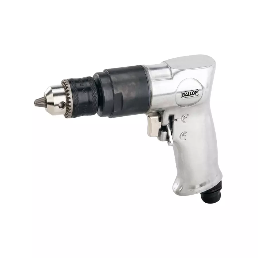 Gallop Reversible Air Drill 2.0 HP Air Compression, 1/4 inch (6.35 mm) Air Inlet and 1800 RPM Free Speed, G-ADR-3/8"