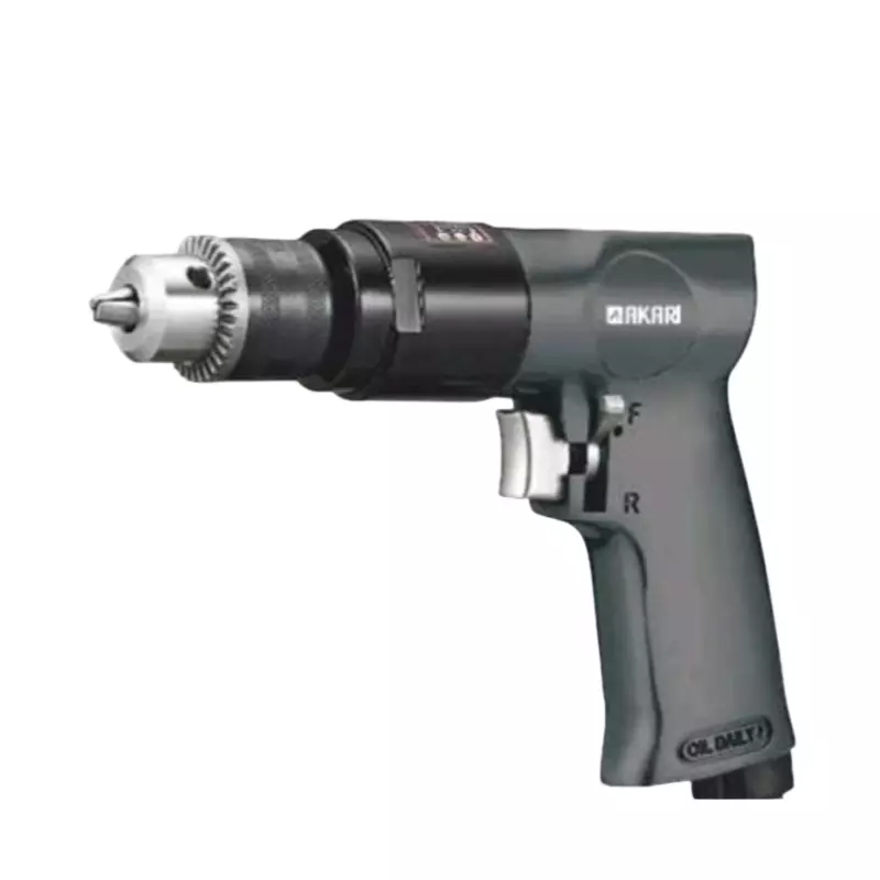 AKARI Air Drill Machine Black 1/2 inch (12.7 mm) Capacity 1800 RPM, AT-1900