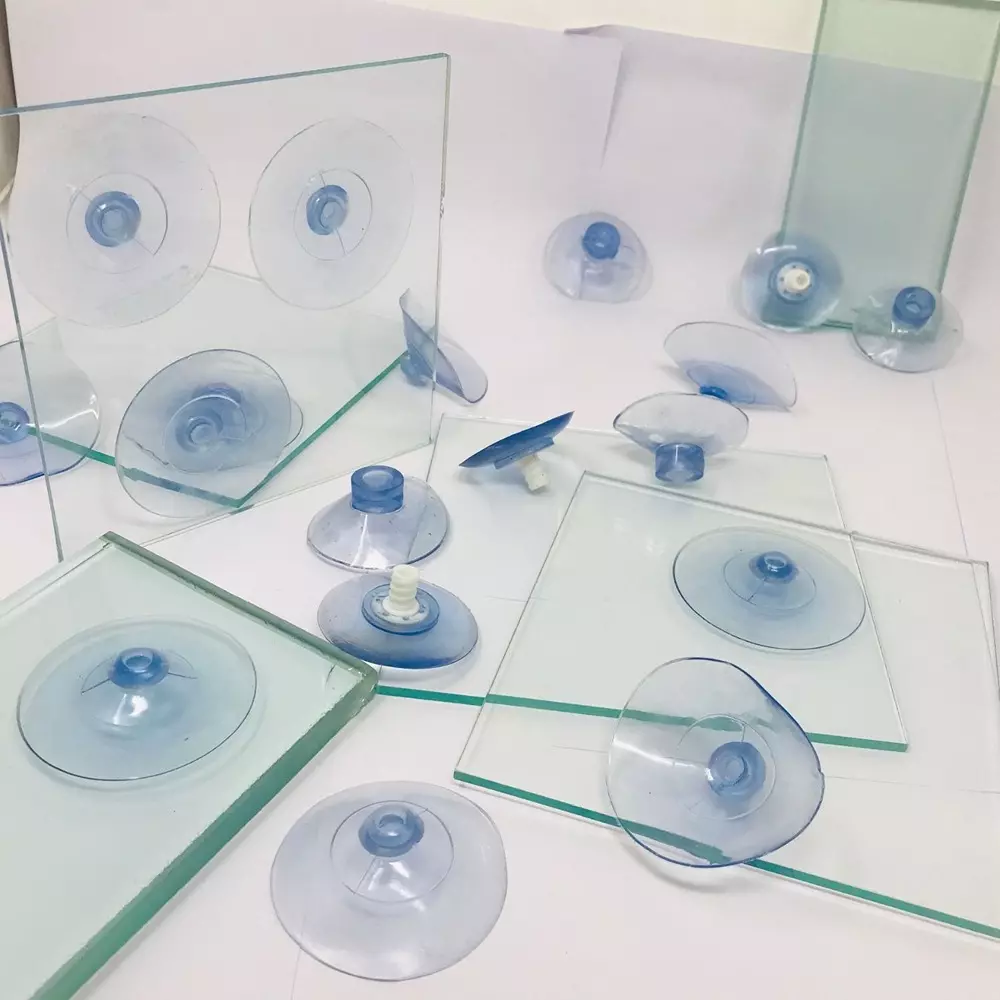 EXCEL IMPEX Jumbo Solid Glass Vacuum Bush 55 mm Dia for Hold Glass on Furniture Top, No:5 (Pack of 144)