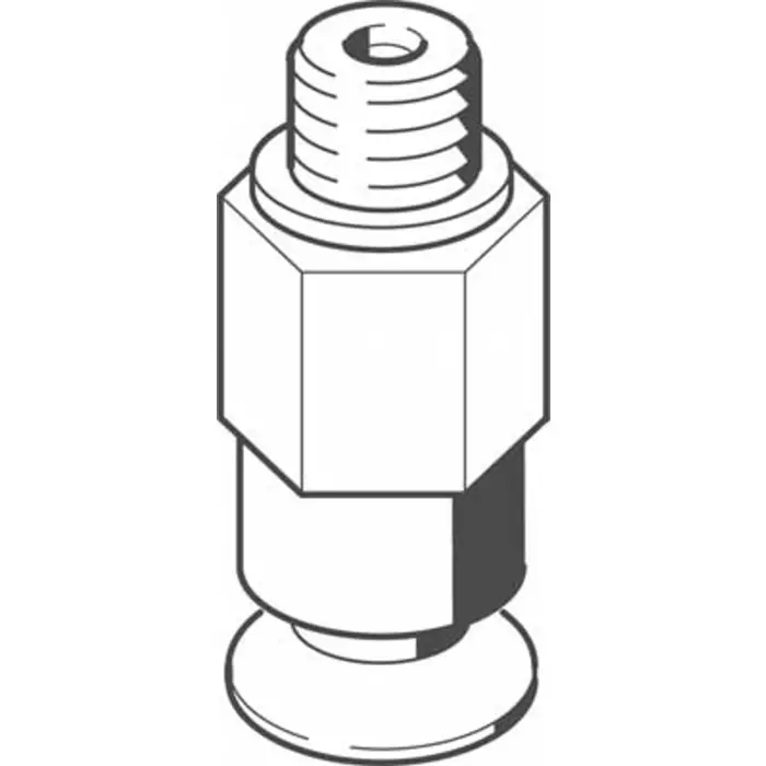FESTO 10 mm Flat Suction Cup, VAS-10-M5-SI-B