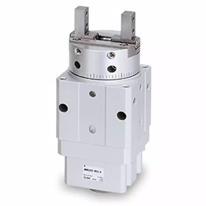 SMC 2 Finger Double Action Pneumatic Gripper, Rotary Actuated Air Gripper Gripping Type, MRHQ16D-180S-N