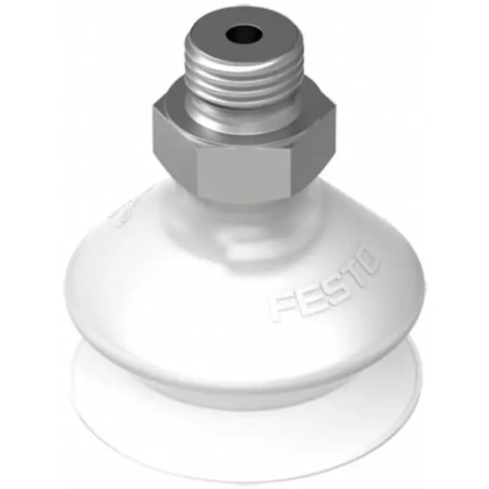 FESTO 30 mm Bellows Silicon Suction Cup 1/8 in, VASB-30-1/8-SI-B