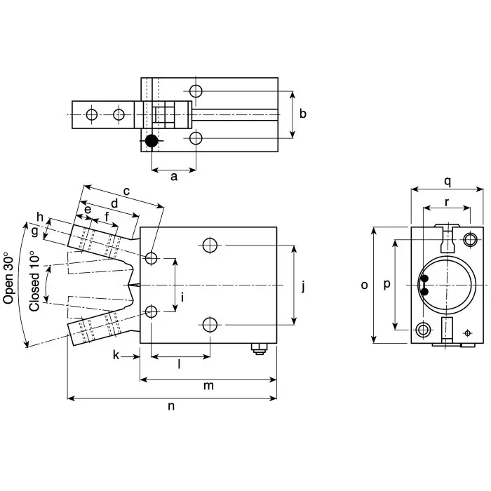 smc-pneumatic-air-gripper-standard-mhc2-series-double-acting-and-10-25-mm-bore-size-mhc2-16d