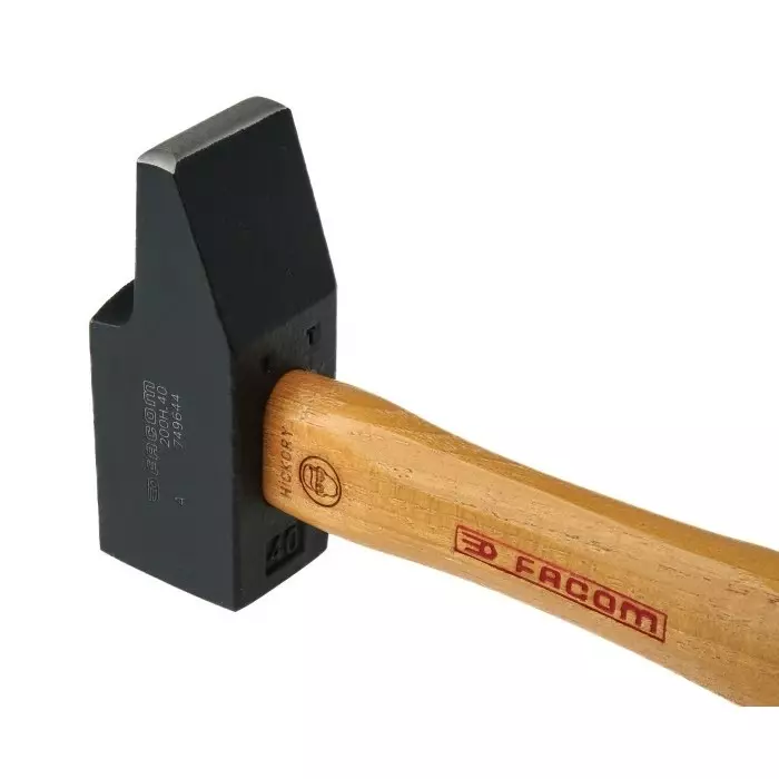 Facom Steel Engineers Hammer with Hickory Wood Handle, 1kg, 200H.40PB