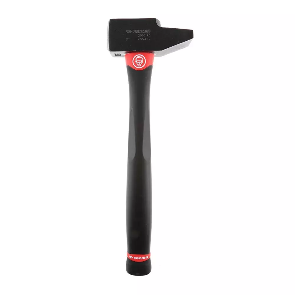 Facom Carbon Steel Engineers Hammer with Graphite Handle, 1kg, 200C.40PF