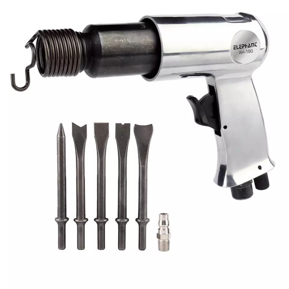 Elephant Akari Air Hammer (Round/Hex) 190 mm (7.4 inch) Blow Speed 3000 BPM, AH-190