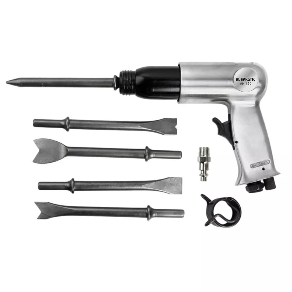 Elephant Akari Air Hammer (Round/Hex) 190 mm (7.4 inch) Blow Speed 3000 BPM, AH-190
