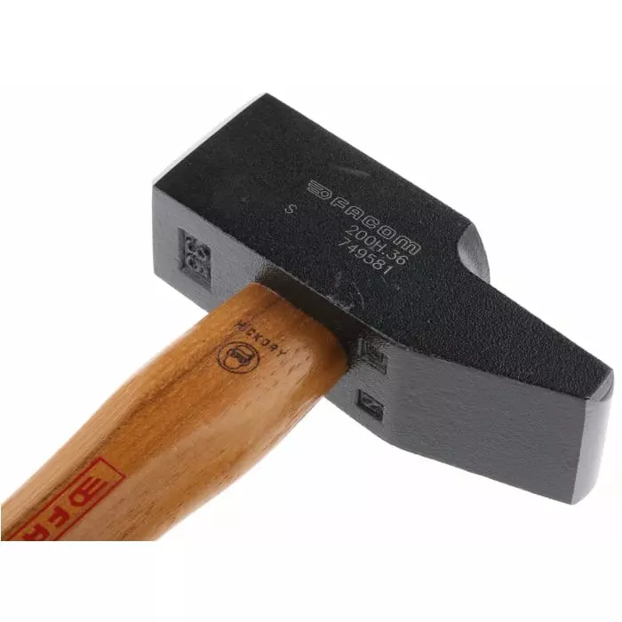 Facom Steel Engineers Hammer with Hickory Wood Handle, 725g, 200H.36PB