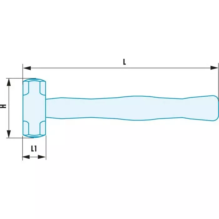 Facom Beryllium Copper Sledgehammer with Wood Handle, 7.3kg, 1261H.640SR