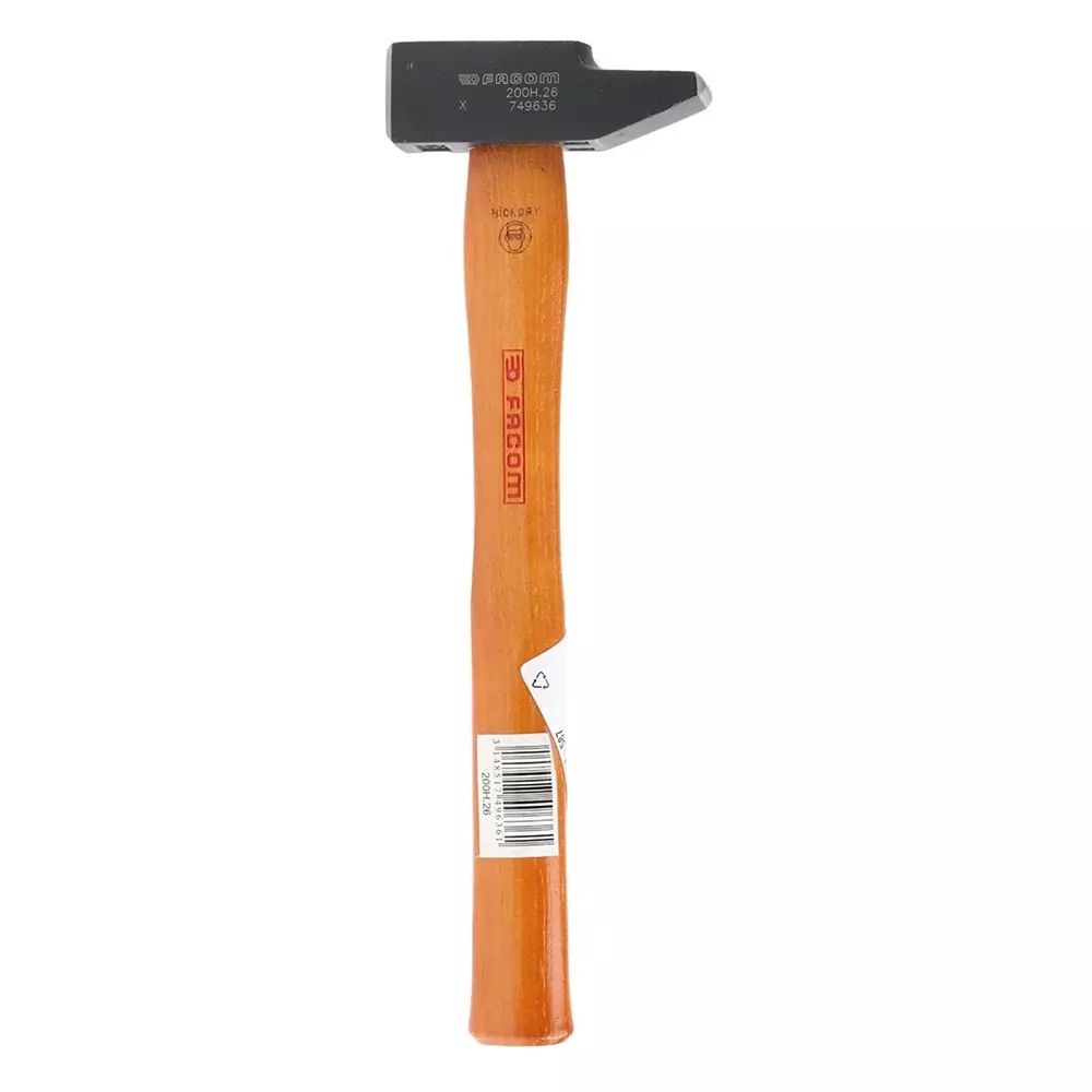 Facom Steel Engineers Hammer with Hickory Wood Handle, 345g, 200H.26