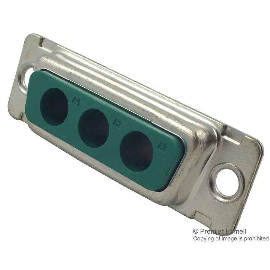 AMPHENOL COMMUNICATIONS SOLUTIONS D SUB HOUSING, RCPT, DA, 3POS, 3W3, DA3W3SA00LF