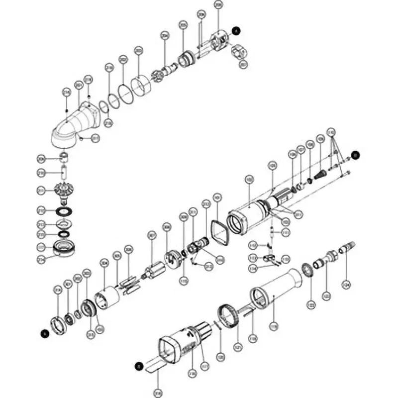 Tone Parts Air Impact Wrench Aia4140 Hammer 207 Drawing No., Aia030