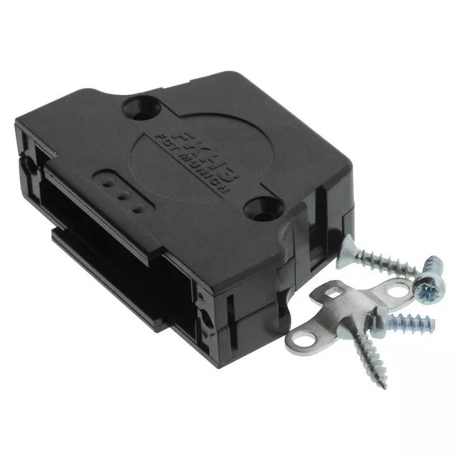 MOLEX D Sub Backshells D-SUB BACKSHELL, DB, 180DEG, ABS/PC 173111-0021