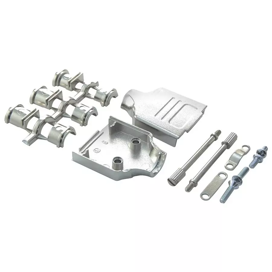 AMPHENOL COMMUNICATIONS SOLUTIONS D SUB BACK SHELL, 180DEG, SIZE DE, ZINC, L17DTZK09K