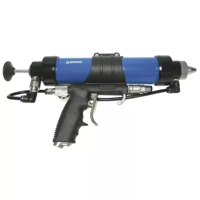 PREVOST 6.3 Bar Air Caulking Gun, with 1/4 BSPFBSP Inlet, 310ml Cartridge, TCG CB400
