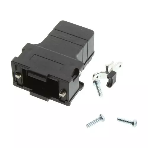 MOLEX D Sub Backshells D-SUB BACKSHELL, DE, 180DEG, ABS/PC 173111-0024