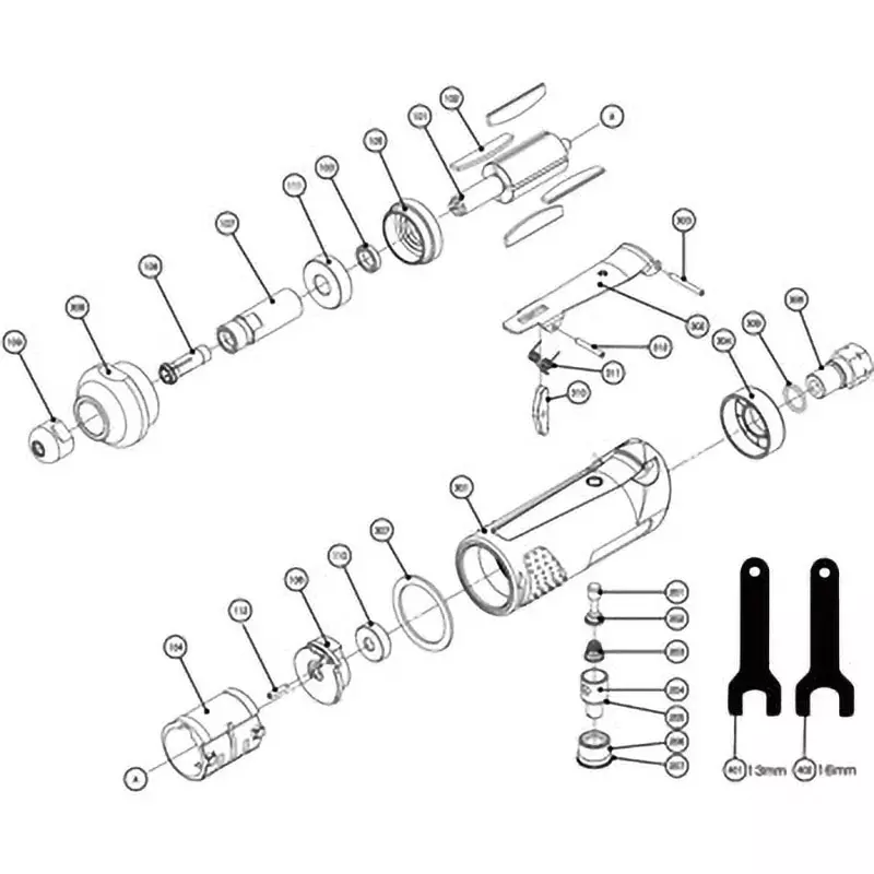 Tone Parts Air Grinder Agr01 Oil, Aioil