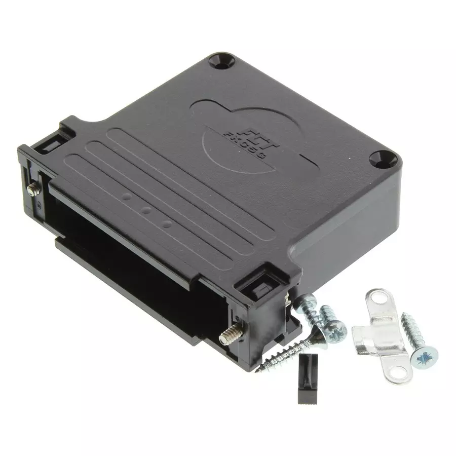 MOLEX D Sub Backshells D-SUB BACKSHELL, DD, 180DEG, ABS/PC 173111-0028
