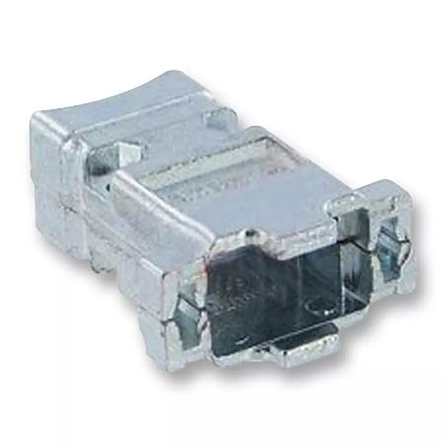 AMPHENOL COMMUNICATIONS SOLUTIONS D SUB BACKSHELL, SIZE DE, ZINC ALLOY, 17E165709