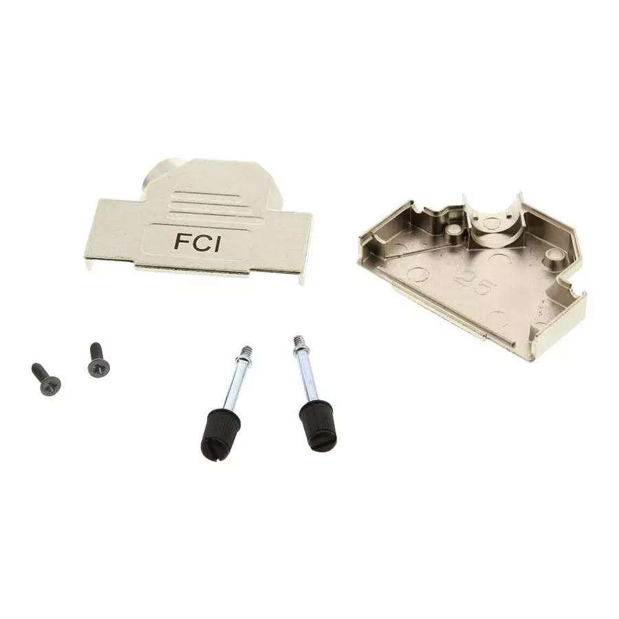 AMPHENOL COMMUNICATIONS SOLUTIONS D-SUB HOOD, 180DEG, DA, ZINC, L17DVZK15KFMT
